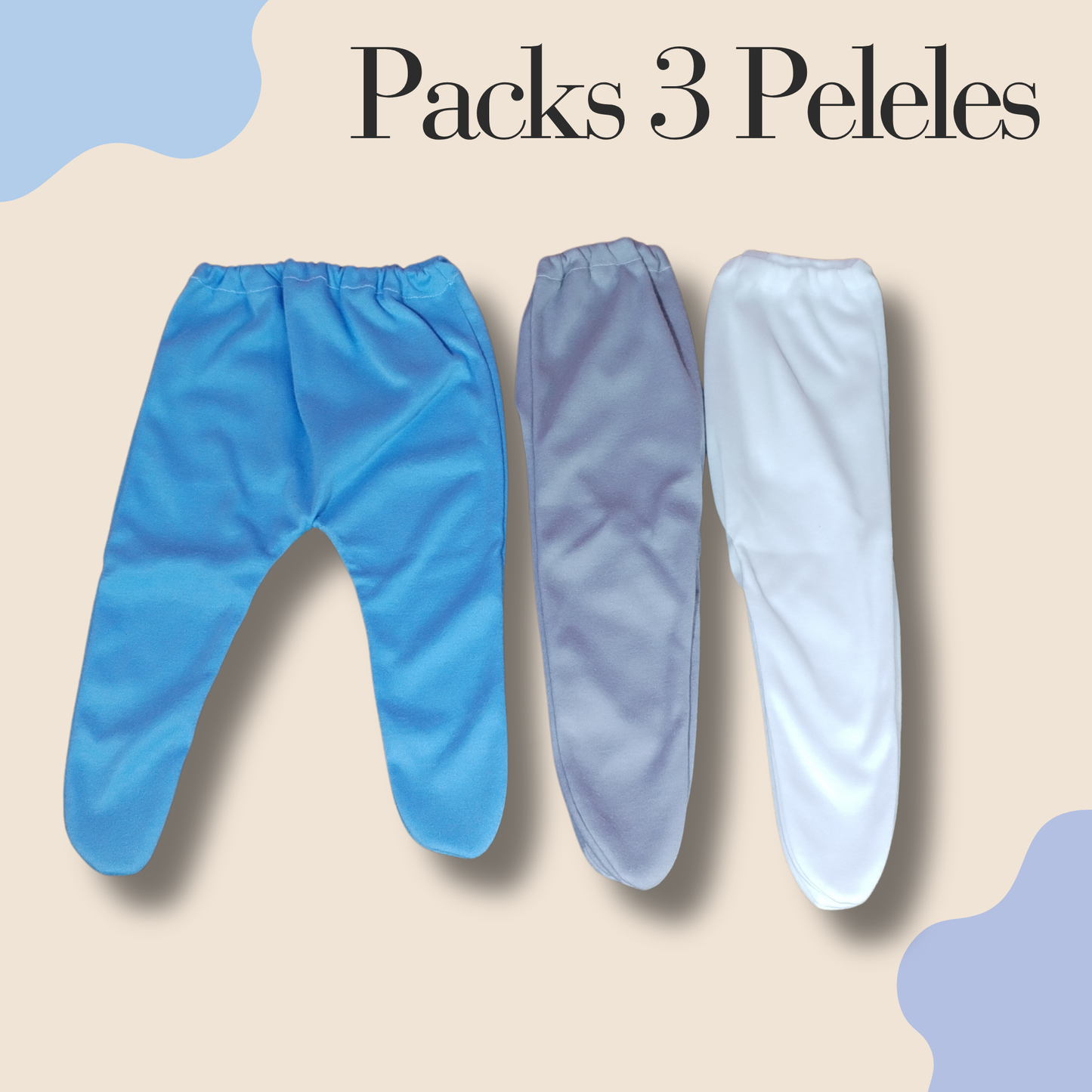 Pack 3 Peleles varón 0 a 3 meses