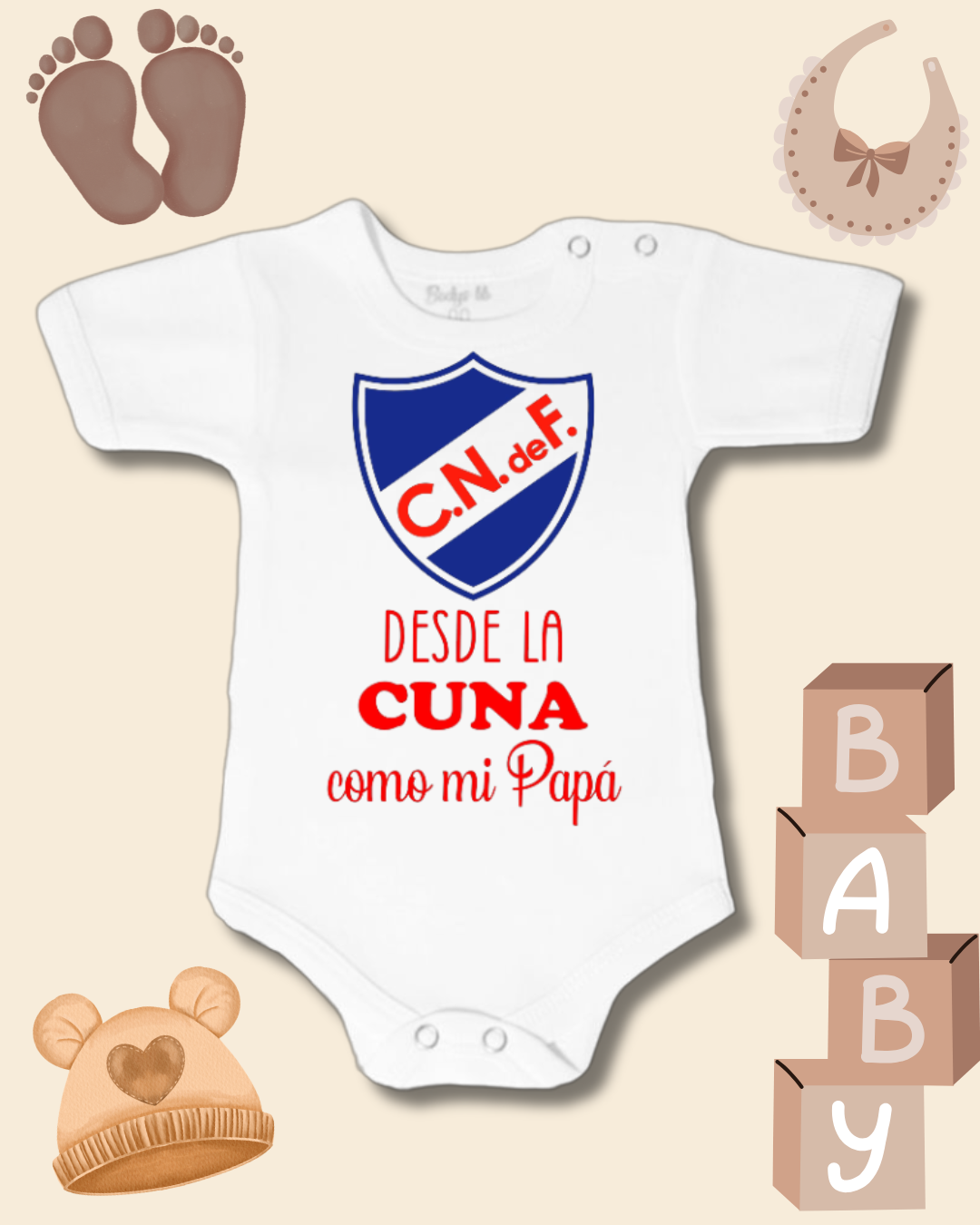 Desde la cuna como mi Papá ❤️💙🤍