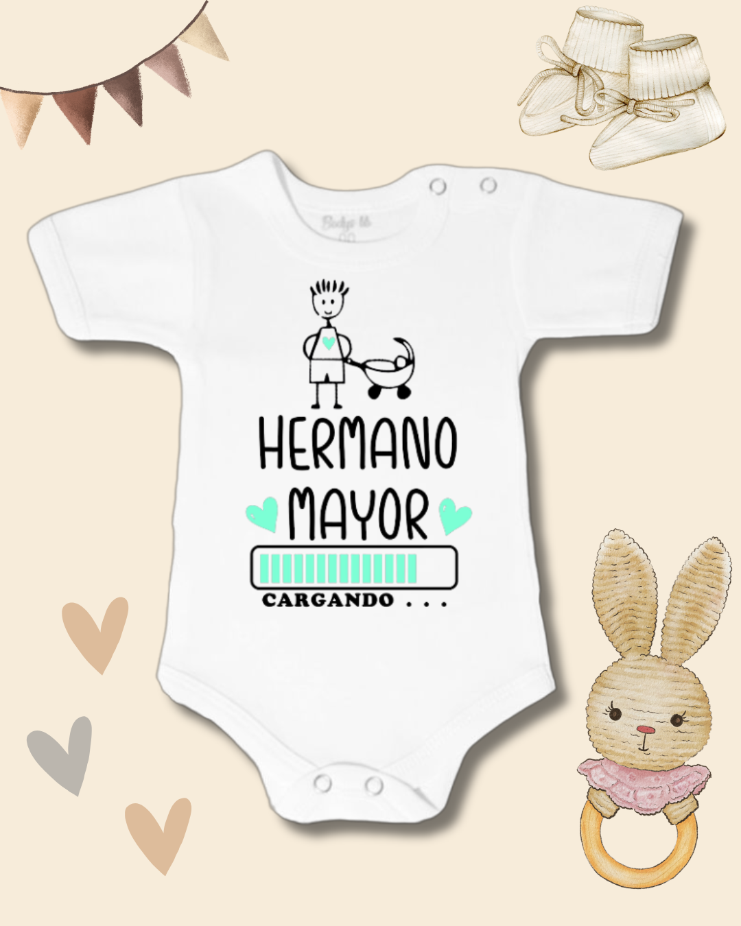 Hermano mayor cargando💚