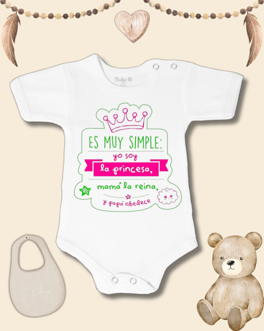 Es muy simple yo soy la princesa mamá la reina y papá obedece 🤪(rosa y verde)