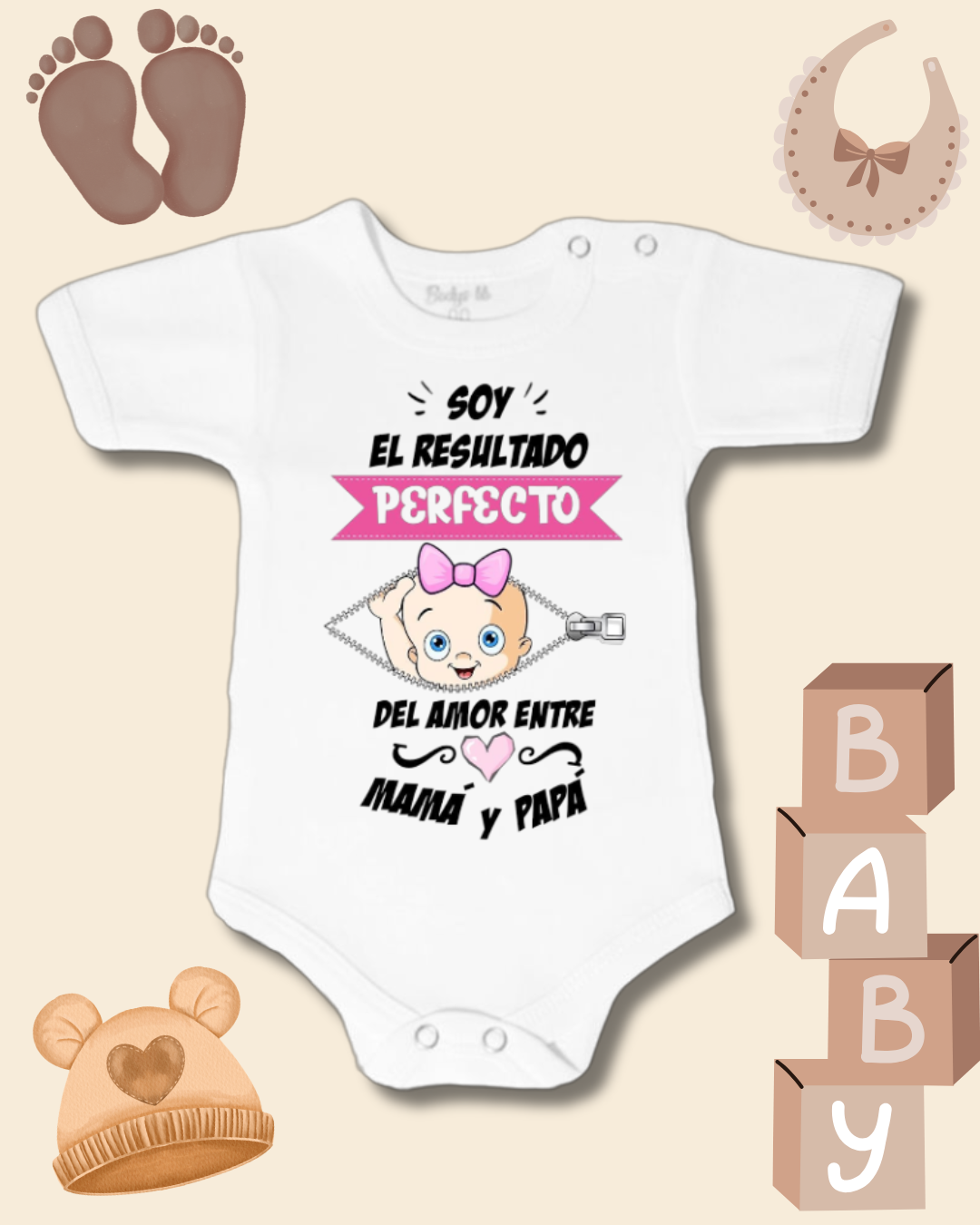 Soy el resultado perfecto del amor entre Mamá y Papá 🩷 (rosado)