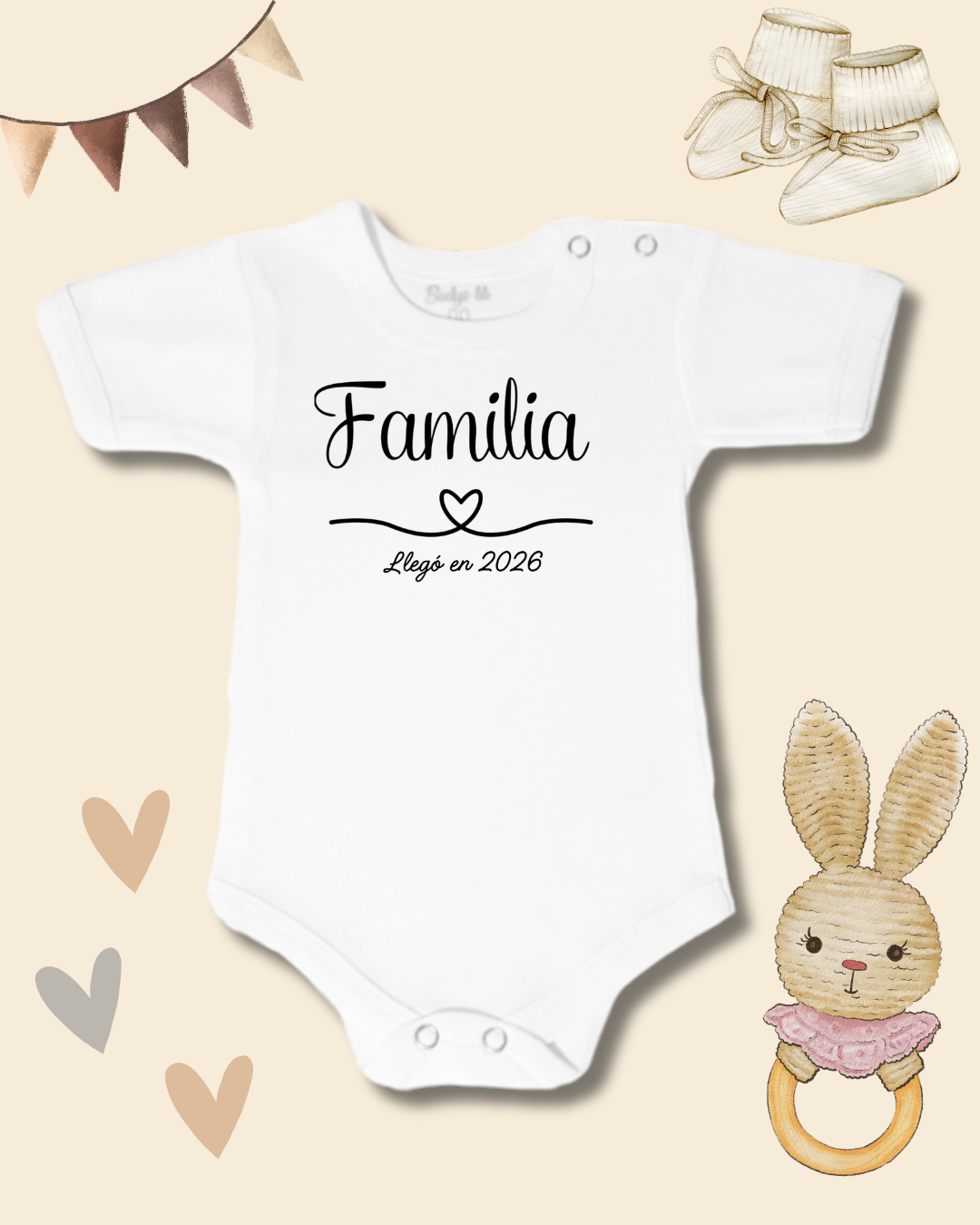 Familia llegó en 2026🖤 (letra negra)