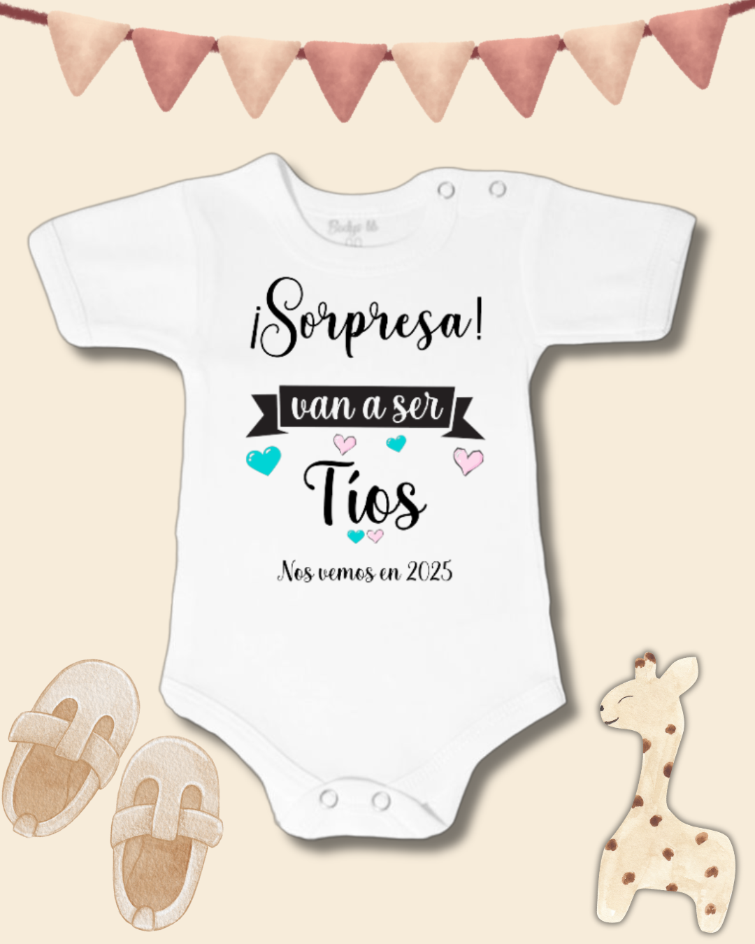 ¡Sorpresa! Van a ser tíos nos vemos en 2025🩷🩵 (unisex)