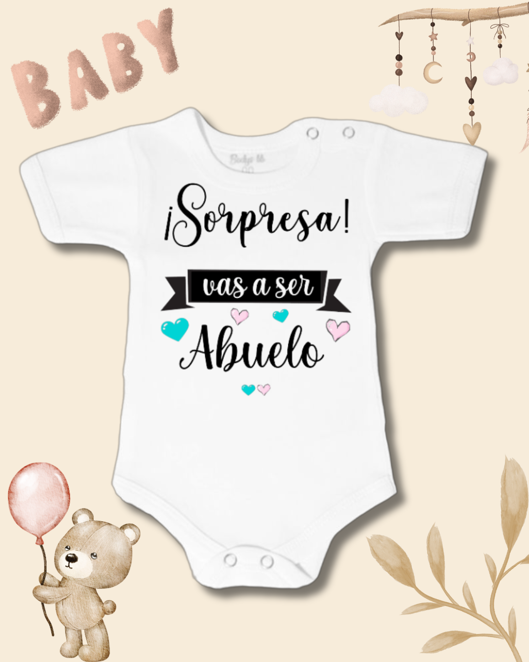 Sorpresa vas a ser Abuelo🩵🩷 (unisex)