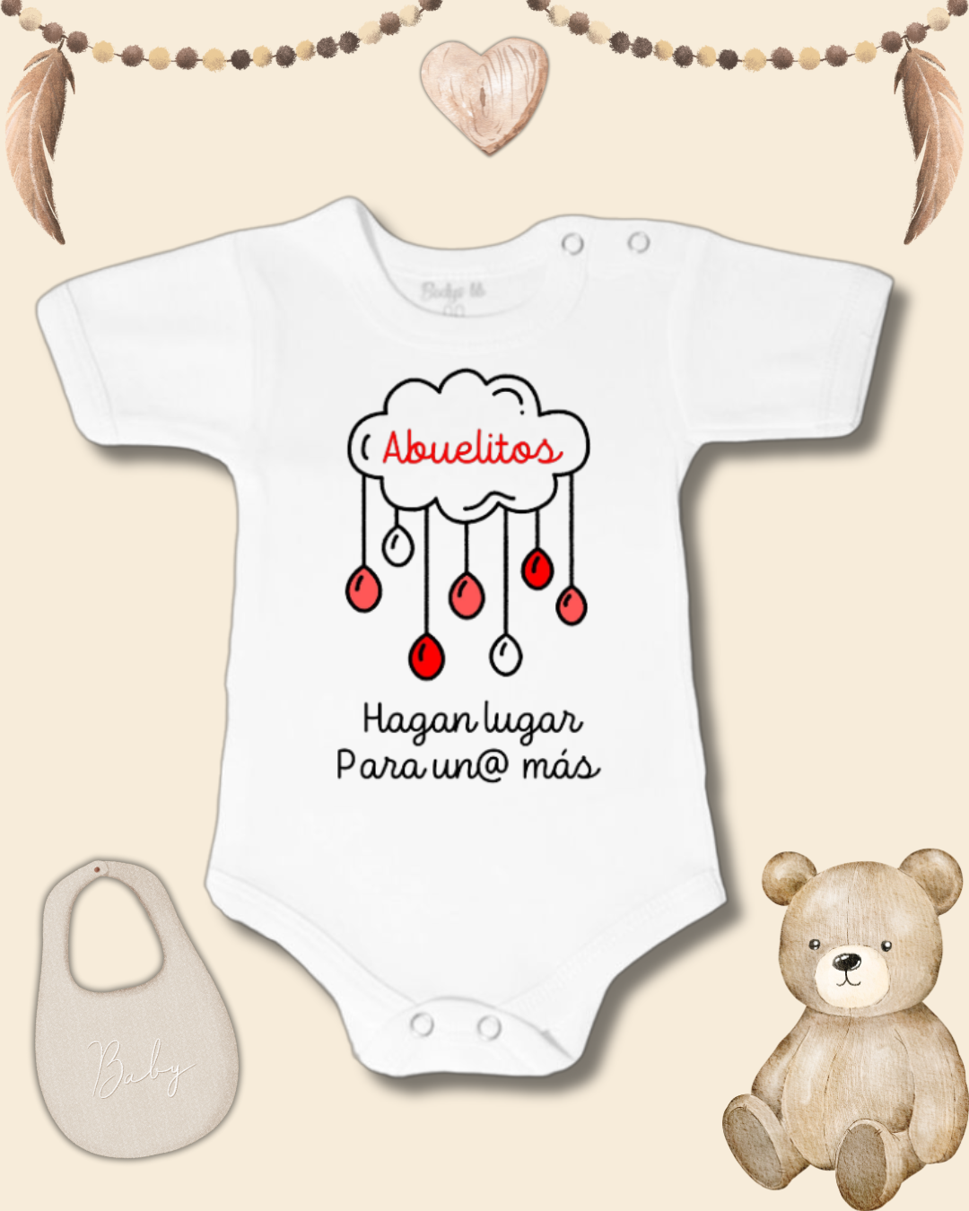 Hola Abuelitos hagan lugar para un@ más ❤️ (unisex)
