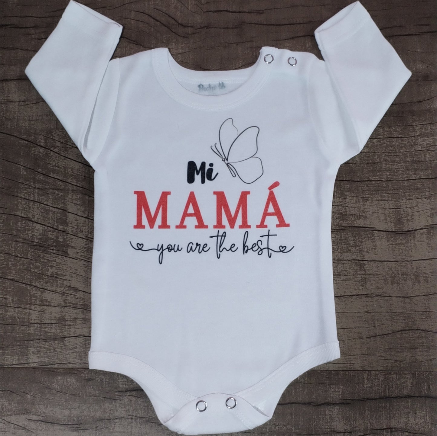 Body mi mamá you are the best (talle 0 manga larga)