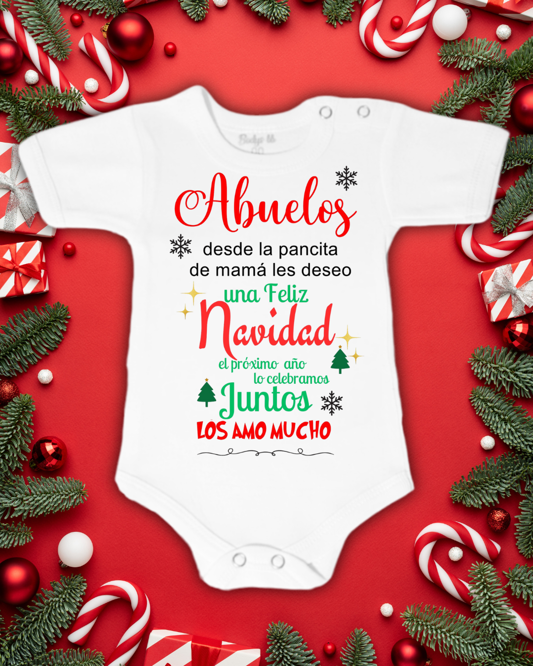 Abuelos desde la pancita de mamá te deseo una feliz navidad ♥️🎅