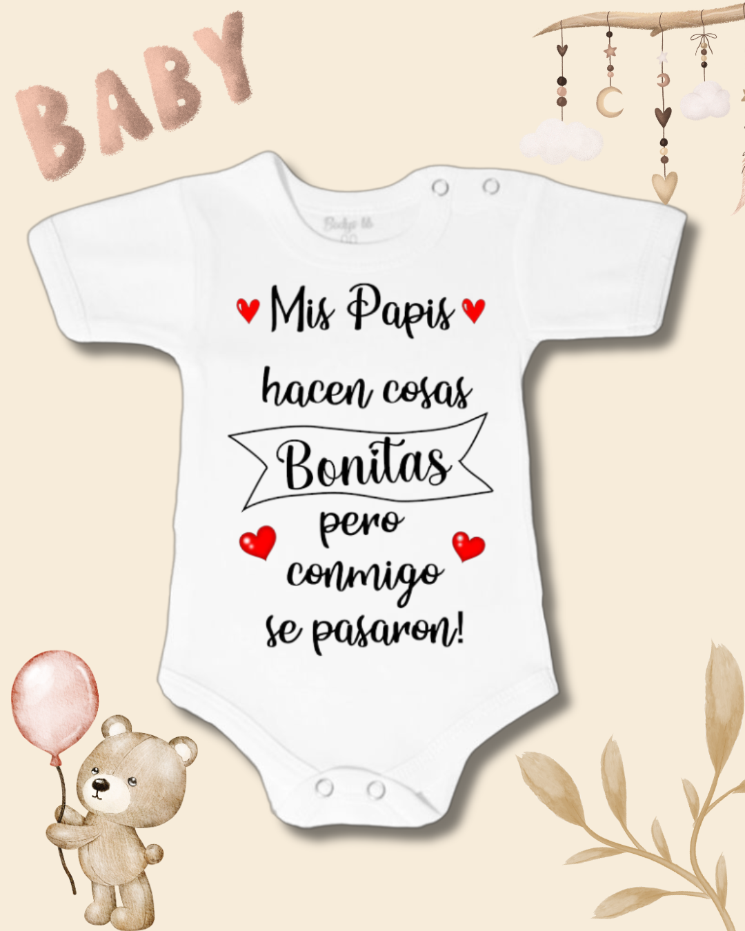 Mis Papis hacen cosas bonitas pero conmigo se pasaron! ❤️🖤 (unisex)