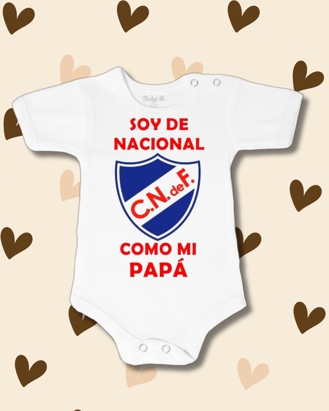 Soy de Nacional como mi Papá ❤️💙🤍 (letra imprenta más gruesa)