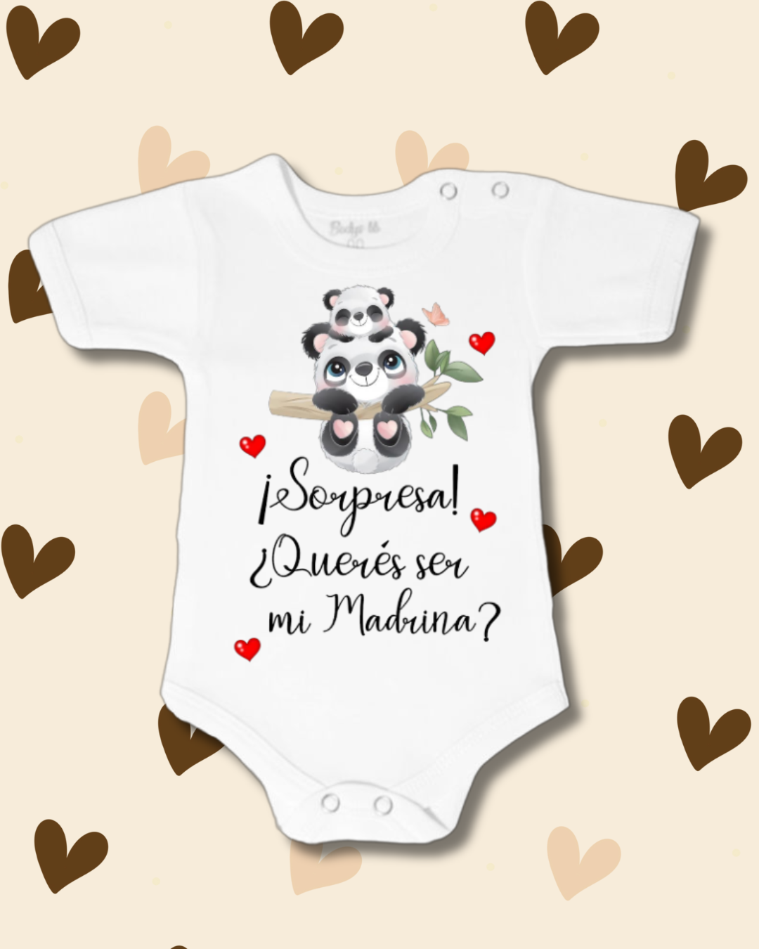 ¡Sorpresa! ¿Querés ser mi Madrina? ❤️ (ositos pandas🐼)