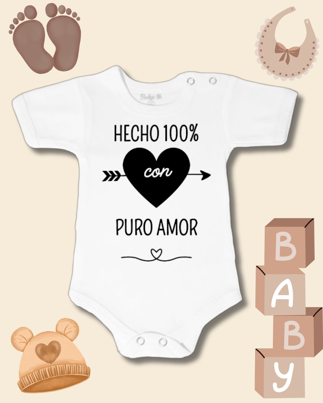 Hecho 100% con amor 🖤 (negro)