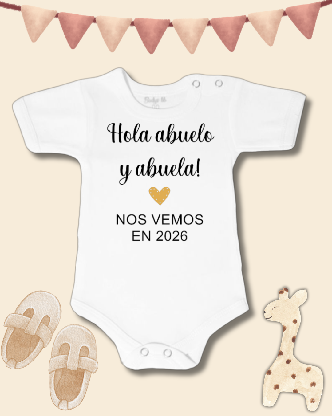 Hola Abuelo y Abuela! Nos vemos en 2026❤️ (unisex)