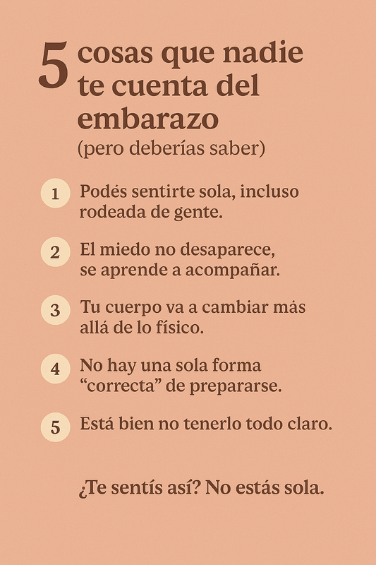 5 cosas que nadie te cuenta del embarazo (pero deberías saber)