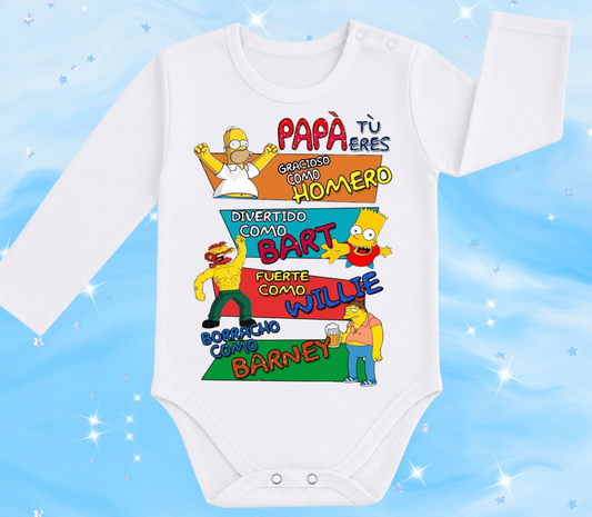 Papá tu eres gracioso como homero