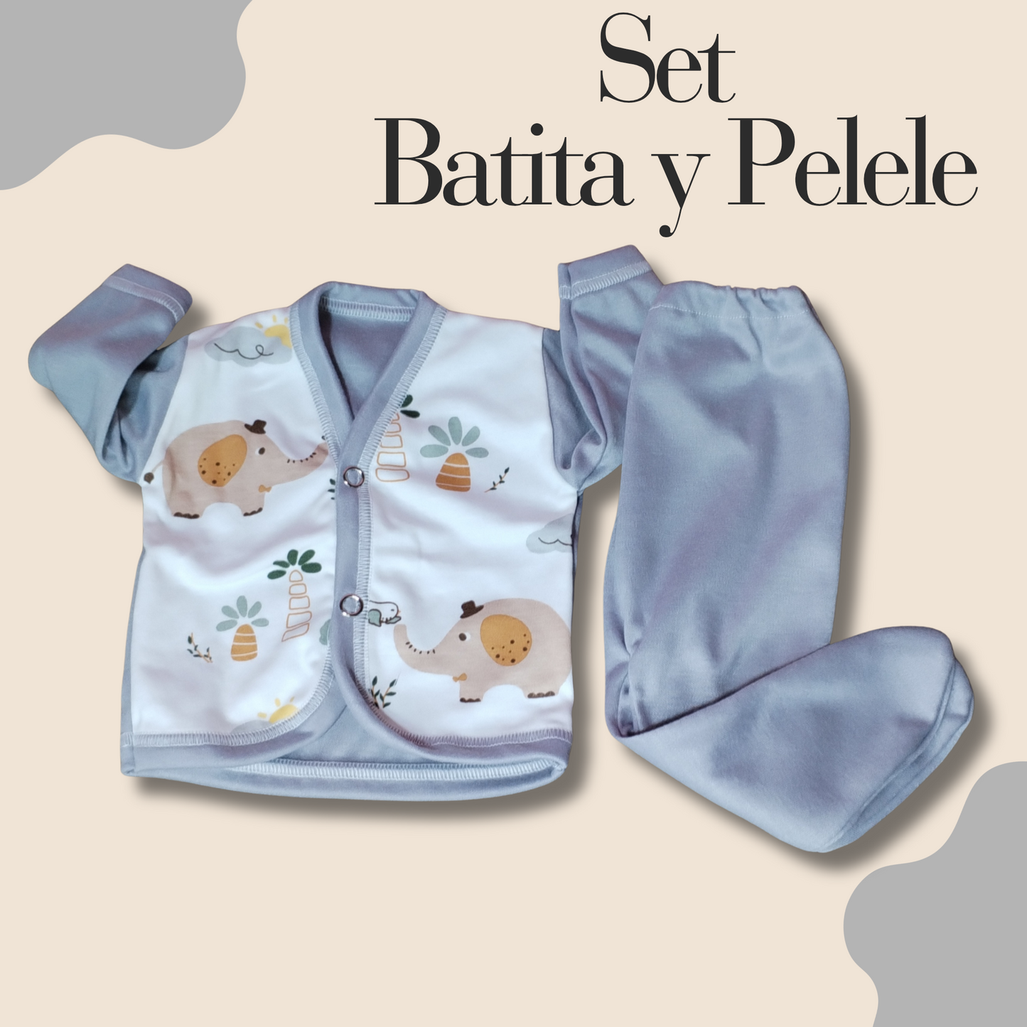Set Batita + Pelele  0 a 3 meses (varón)