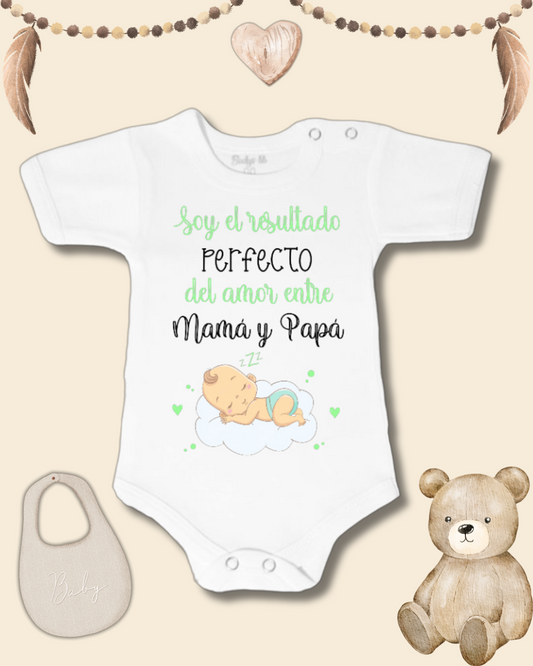 Soy el resultado perfecto del amor entre mamá y papá💚 (verde y negro)