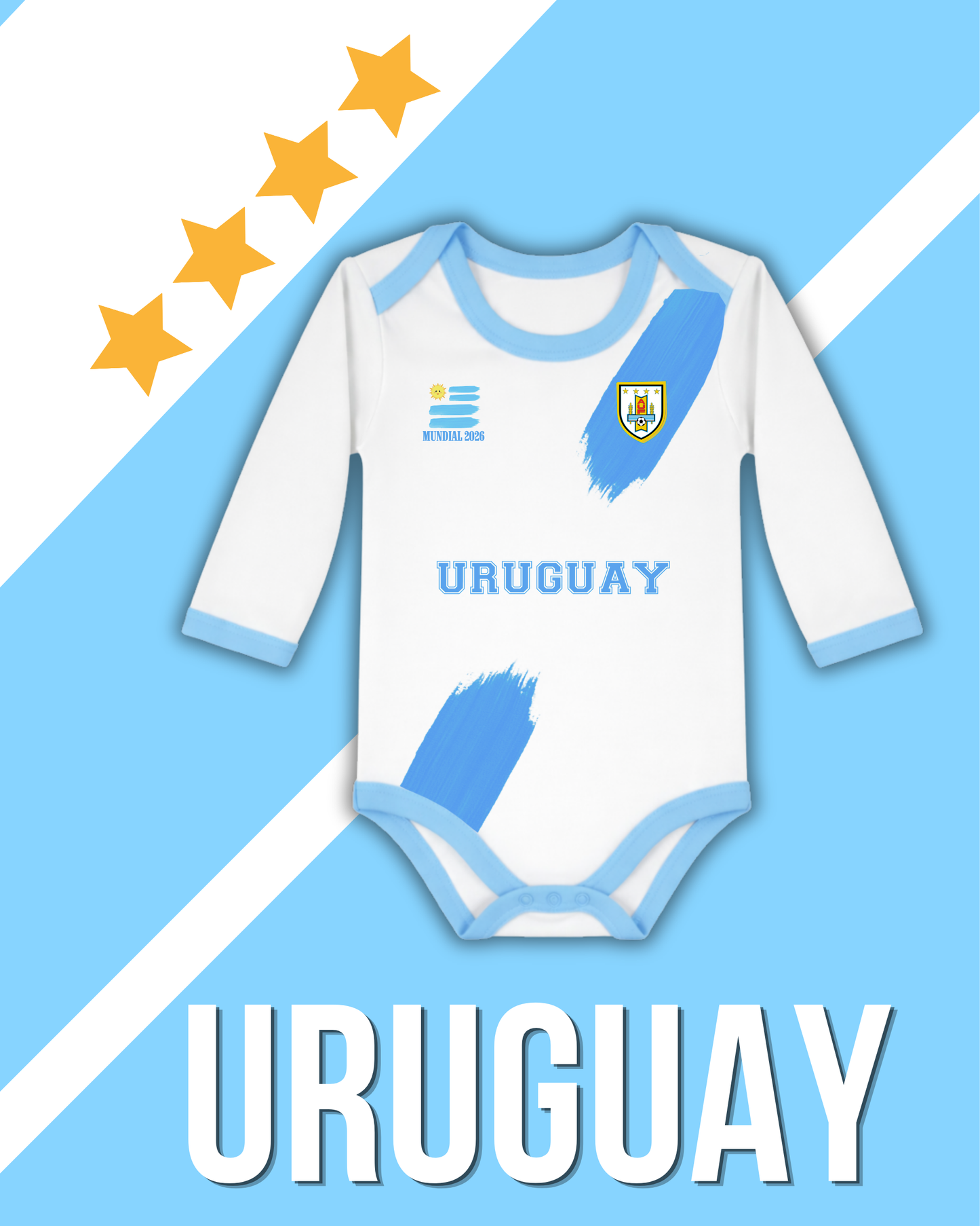 Body borde celeste 🩵🇺🇾 Uruguay