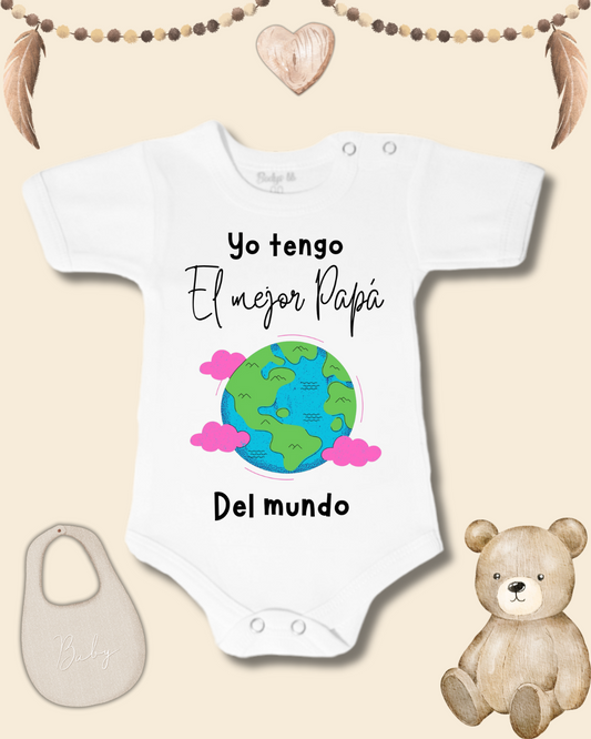 Yo tengo el mejor Papá del mundo🌎 (rosado)