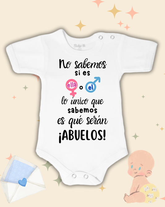 No sabemos si es ella o el, lo único que sabemos es que serán abuelos (unisex)