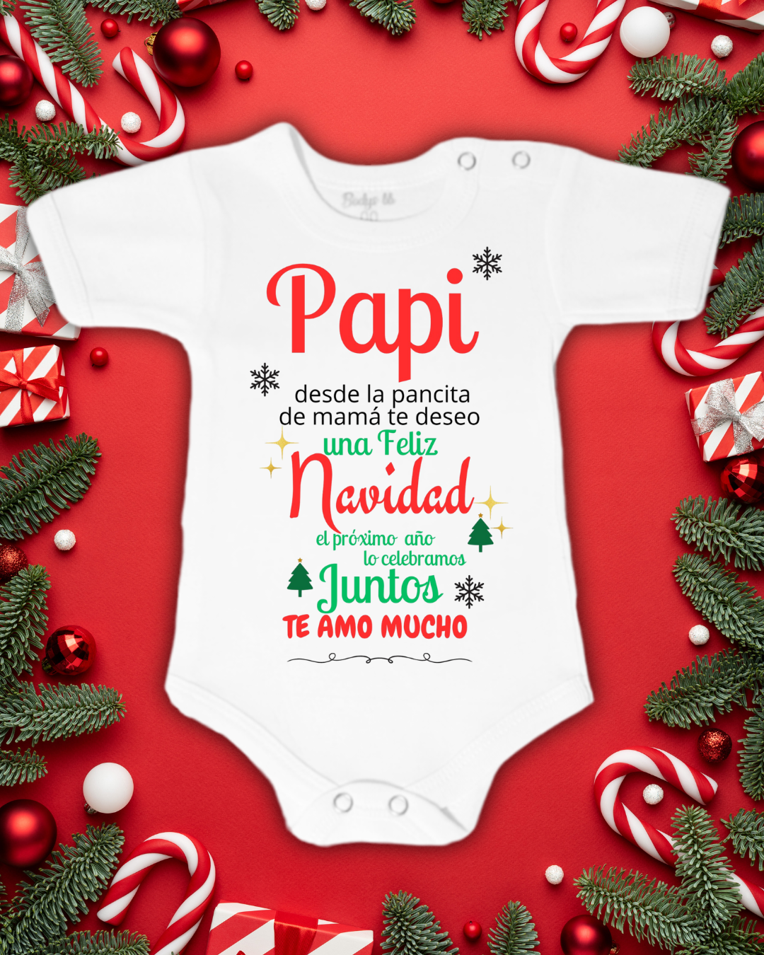 Papi desde la pancita de mamá te deseo una feliz navidad ♥️🎅