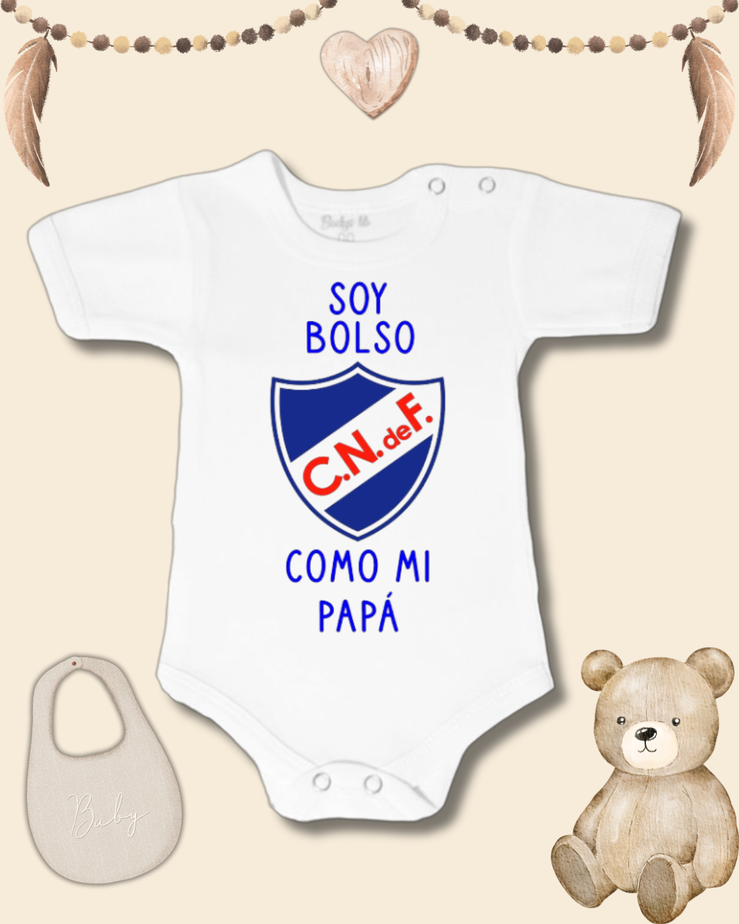Soy Bolso como mi Papá ❤️💙🤍