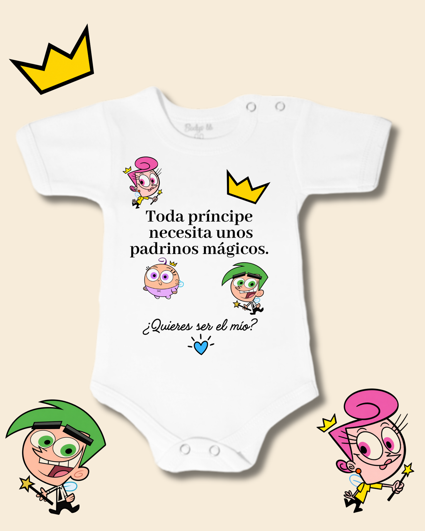 Toda princesa necesita unos padrinos mágicos quieres ser el mío? Corazón celeste rosado 🩷 (nena)