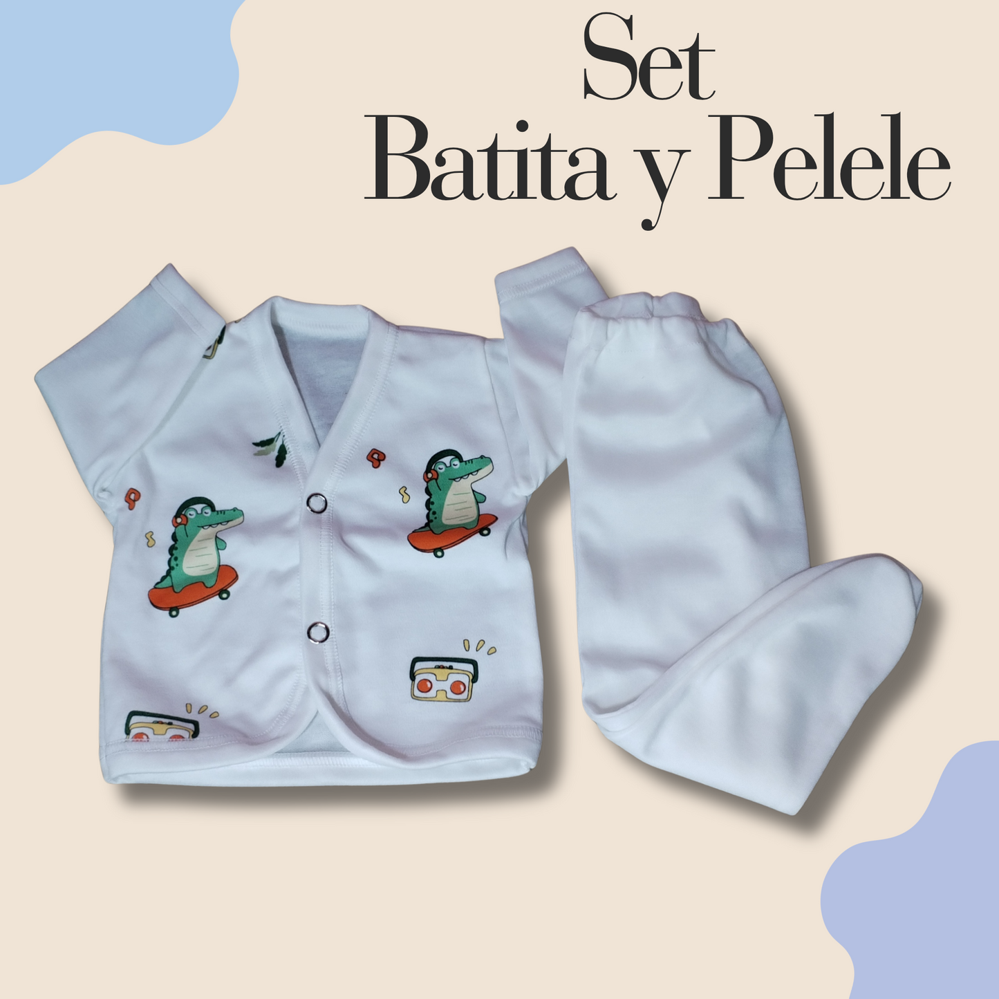 Set Batita + Pelele  0 a 3 meses (varón)