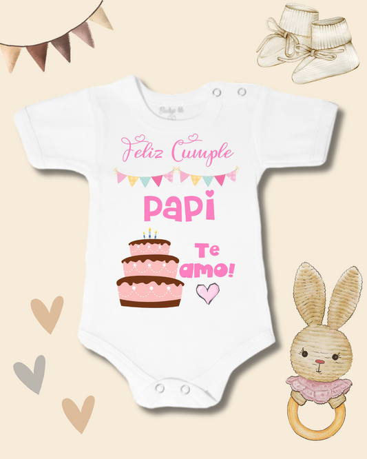 Feliz cumple Papi🩷 Te Amo!🎂(rosado)