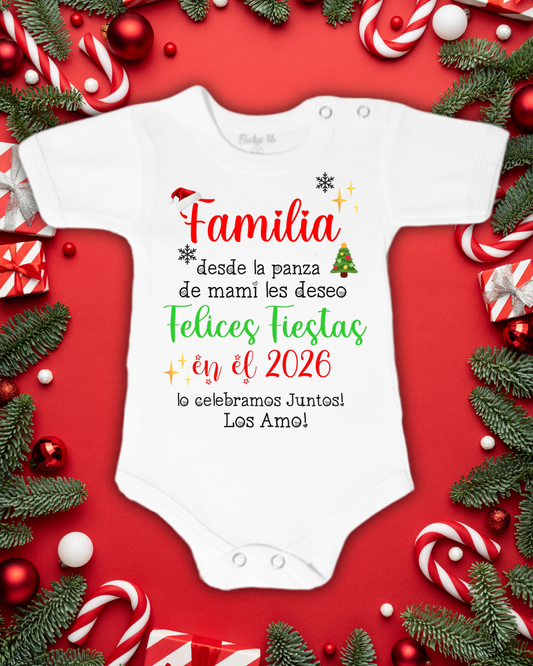 Familia desde la panza de mami les deseo felices fiestas ♥️🎅🎄
