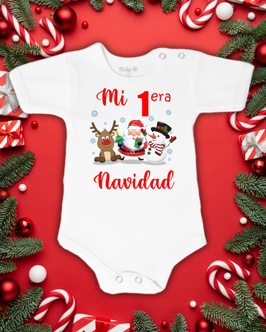Mi 1era navidad 🎄🦌☃️🎅♥️ (letra roja)