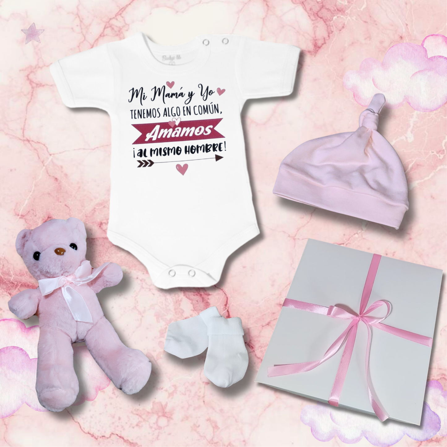 Cajita nacimiento nena 💕 el body se personaliza a tu gusto 💕