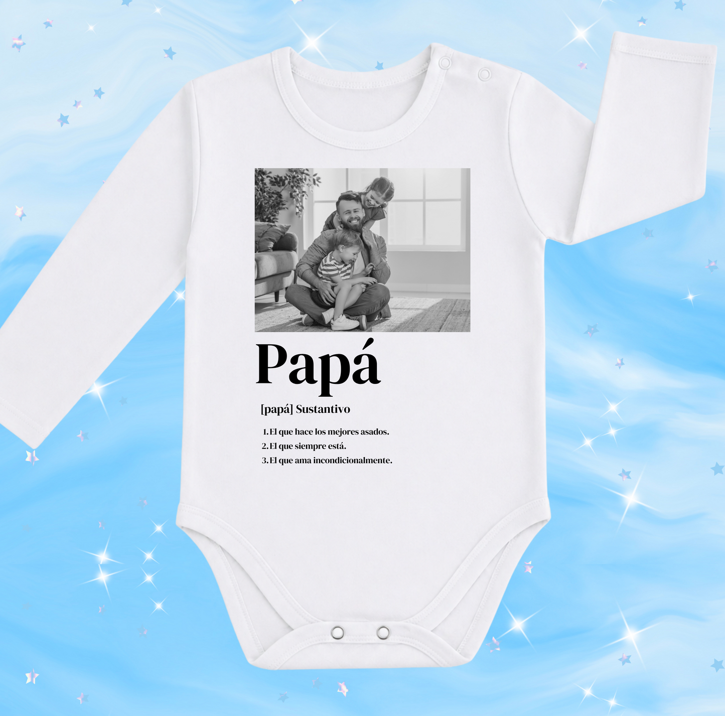 Papá significado  (foto) la foto puede  ser una ecografía o foto que desees una vez abonado nos la mandas a WhatsApp