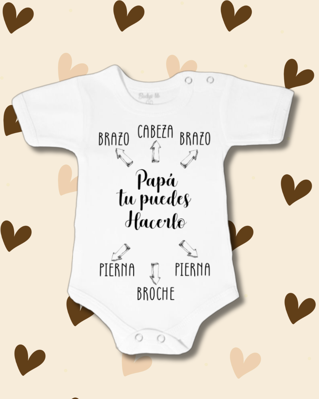 Papá tu puedes hacerlo (flechas) 🖤 (unisex)