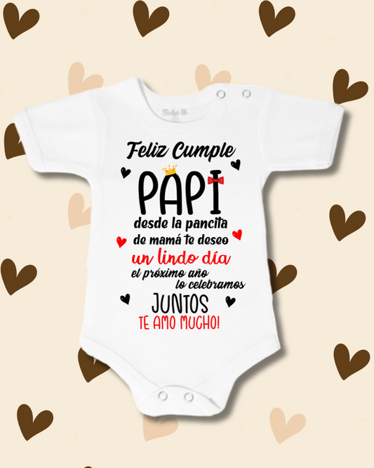 Feliz cumple Papi, desde la pancita de mamá te deseo un lindo día 🎁🎈🎂