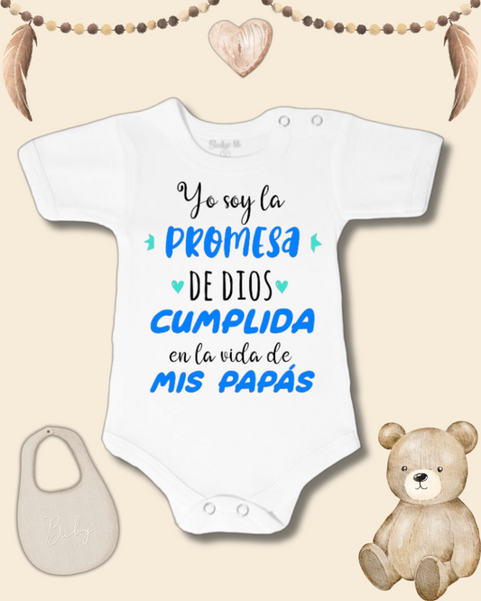 Yo soy la promesa de dios cumplida en la vida de mis Papás (negro y azul)