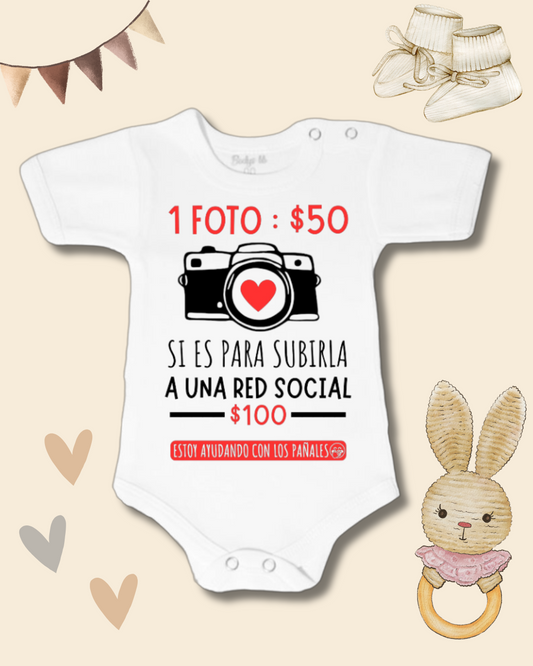 1 foto : $50 si es para subirla a una a red social $100