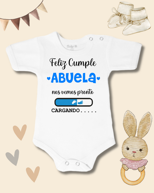 Feliz cumple Abuela nos vemos pronto🩵🎂🎁 (celeste)