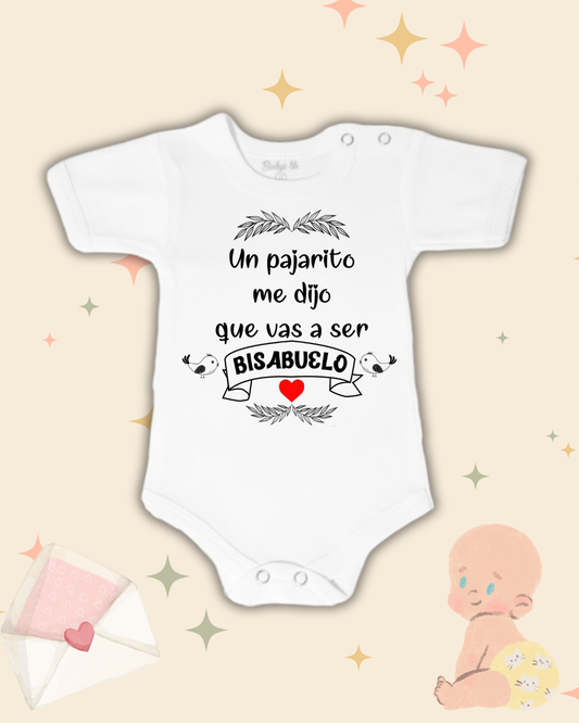 Un pajarito me dijo que vas a ser Bisabuelo❤️🖤🐦(unisex)